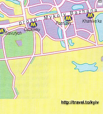 Kyiv Metro & Hotels Map 4 5