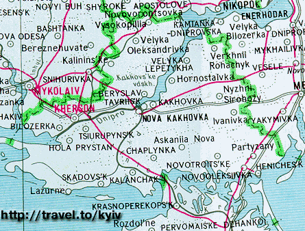 Travel To Ukraine Map Of Ukraine Kherson