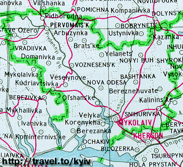 Southern Ukraine's map